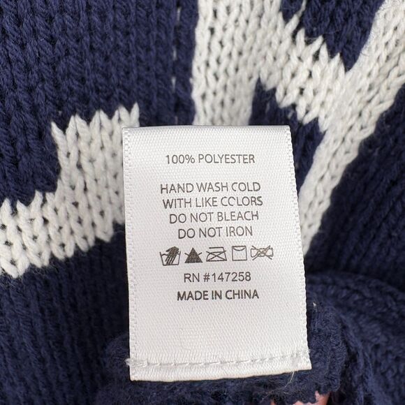 NWT Simply Southern Navy Knit BEACH Sweater, Sz S/M, Preppy Nautical Navy Cozy - Picture 8 of 9